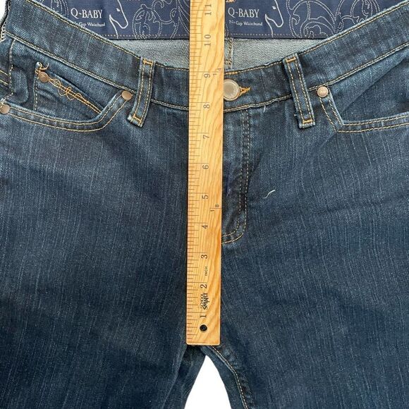 Wrangler Women's Denim Jeans Q Baby No Gap Waistband Dark Wash Size10 HEMMED - Picture 9 of 11